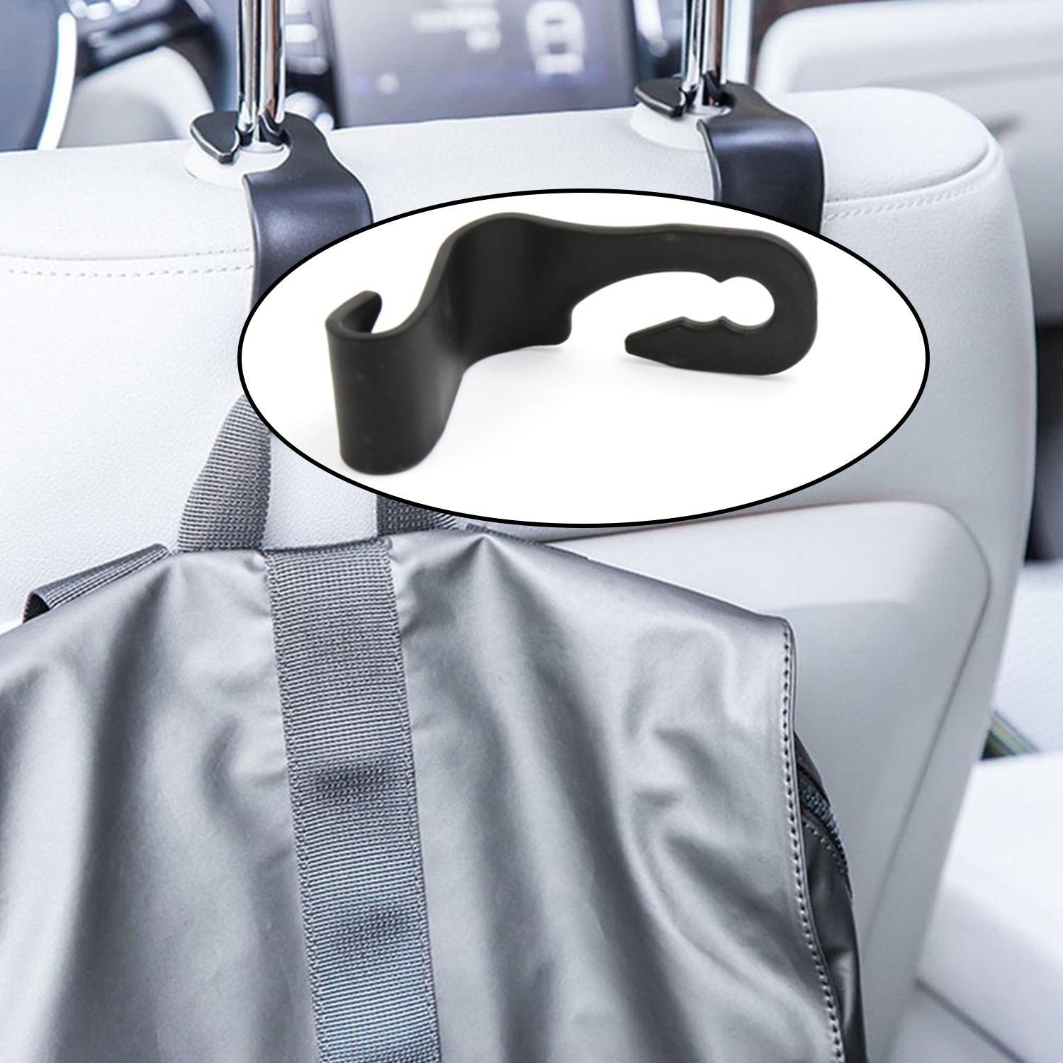 9005 Car Backrest Hanger and backrest stand for giving support and stance to drivers. DeoDap 9005 Car Backrest Hanger and backrest stand for giving support and stance to drivers. DeoDap